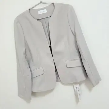 글로벌 워크 세탁 가능한 W 크로스 노카라 자켓