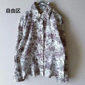 자유구 블라우스 꽃무늬 코튼 일본제