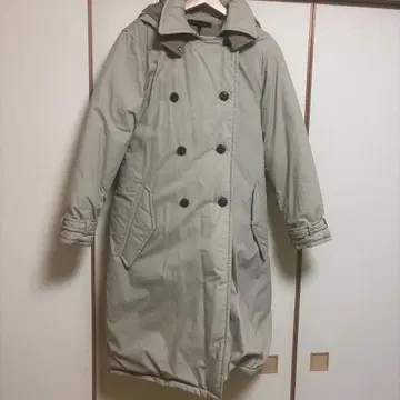 해외 브랜드 롱 후드 리버서블 충전솜 다운