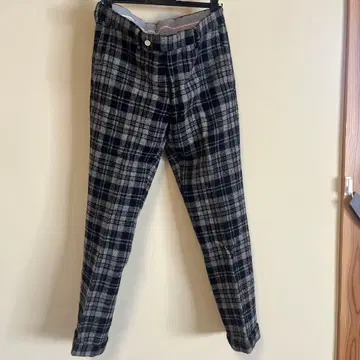 Harris Tweed EDIFICE 체크 무늬 슬랙스 한정판