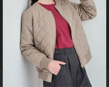 퀼트 노카라 블루종 리버서블 dreskip