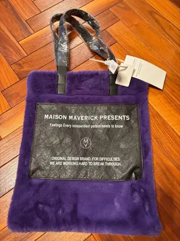 새상품 퍼 토트백 메종마베릭 maison maverick