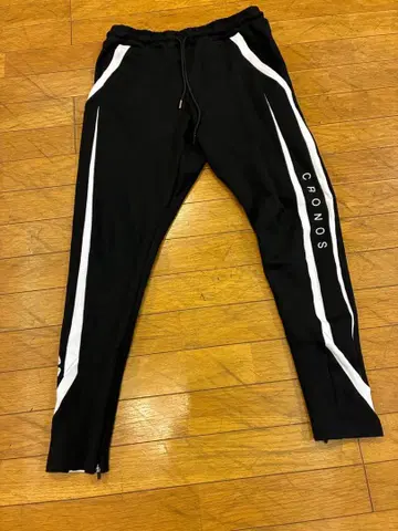 CRONOS 블랙 조거 팬츠