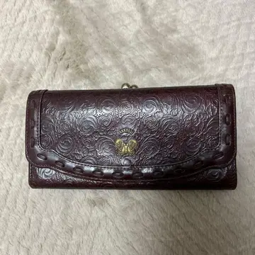 ANNA SUI 버건디 장지갑