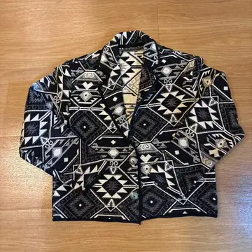 NEW IDENTITY 기하학 패턴 가디건 S