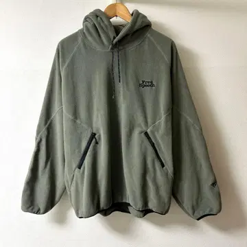 코엔 플리스 피치 플리스 후드티