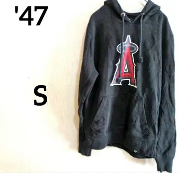 '47 엔젤스 로고 블랙 후드티 [ S ]