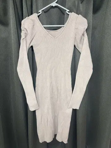 베이지 니트 원피스 F 사이즈