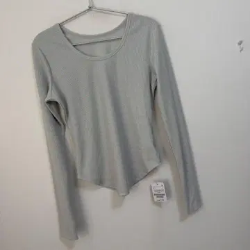 프릭스스토어 라메 골지 U넥 롱 슬리브 풀오버