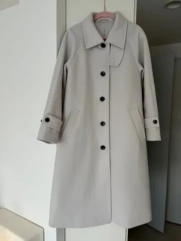 GU 코지 멜톤 발마칸 코트 화이트 S