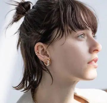 클립 귀찌 펄 서클