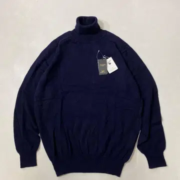 미사용 GRABLE 퓨어 캐시미어 100 터틀넥 니트