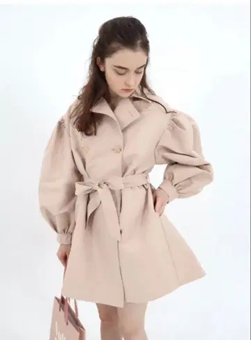 epine 에피누 트렌치코트 핑크 베이지