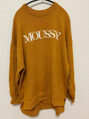 MOUSSY 머스타드 긴팔 스웨터 F 사이즈