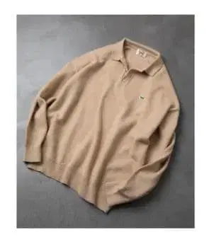 The Fox Collection TOWNCRAFT 니트 피케 셔츠 긴팔