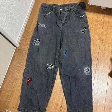 SANTA CRUZ 자수 패치 데님