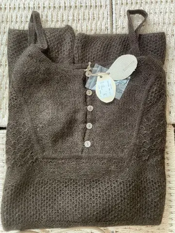 미사용 tumugu 모헤어 튜닉