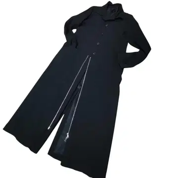 ALFASPIN 블랙 롱 코트