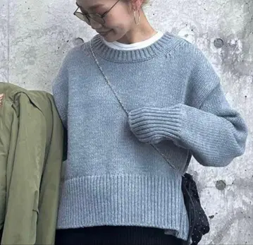 CIAOPANIC TYPY 백 슬릿 멜란지 컬러 니트