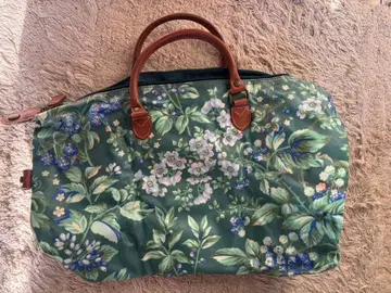 꽃무늬 나일론 보스턴 백