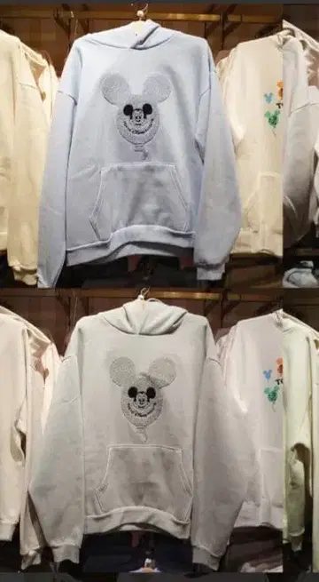 디즈니 리조트 미키 벌룬 후드티 2세트