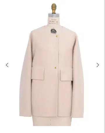 새상품 드로어 WINTER 2 팝콘 케누키 노카라 자켓