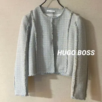 새상품급 * HUGO BOSS 휴고보스 트위드 노카라 자켓