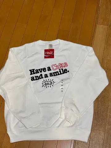 미사용 새상품 택 포함 Have a Coke 키스 해링 맨투맨 M