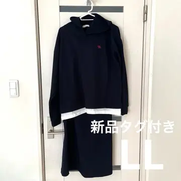 [택 포함 새상품] 여성용 후드티 네이비 후드 부착 셋업 LL