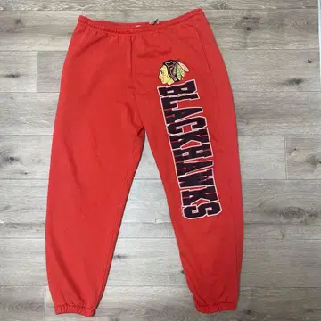 90s 블랙호크스 스웨트 팬츠 L