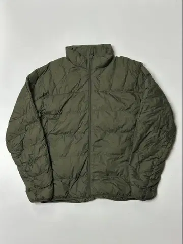 UNIQLO 울트라 라이트 다운 자켓 경량 파우치 포함 카키 M 사이즈