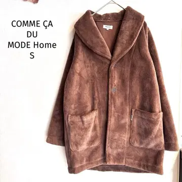 새상품급 꼼사데모드 홈 보아 코트 넉넉한 실루엣 브라운 다용도 아우터
