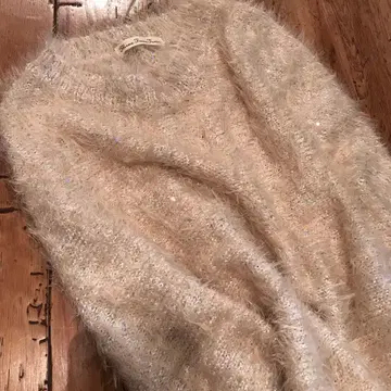 쓰리 포 타임 스팽글 샤기 레이어드 스웨터