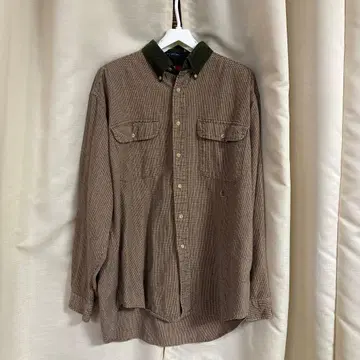 Tommy Hilfiger 90s 긴팔 체크 셔츠
