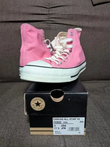 컨버스 CANVAS ALL STAR HI 핑크 27.5 cm
