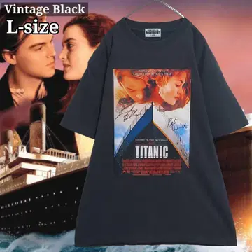 [ 새상품 ] 타이타닉 포스터 Vintage black T셔츠2