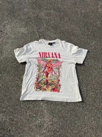 NIRVANA 그래픽 T셔츠 L 사이즈 화이트