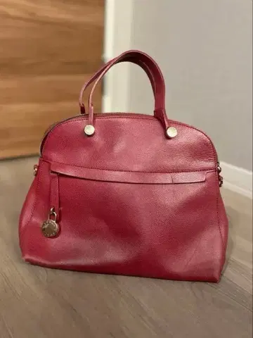 FURLA 핑크 가죽 핸드백
