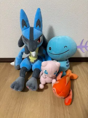 포켓몬 봉제 인형 묶음 판매 뮤우 루카리오 샤리타츠 오 파