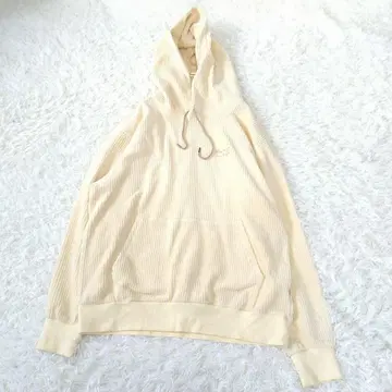 NERGY 오버 사이즈 코듀로이 후드티 L 후디 크림색