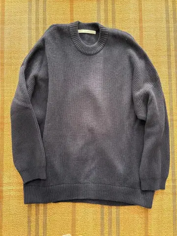 프레임워크 양 골지 풀오버 니트 울 캐시미어 네이비 프리 사이즈