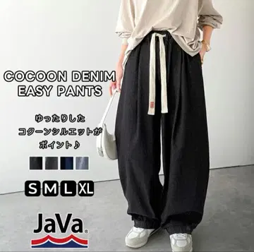 JaVa 코쿤 데님 팬츠 루즈핏