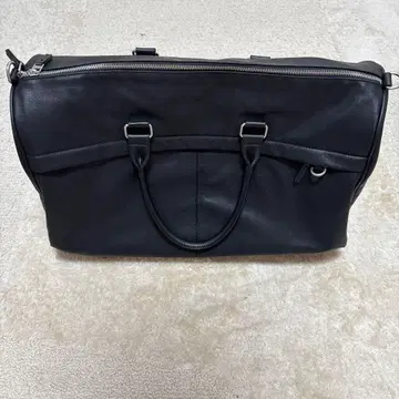 ZARA 블랙 가죽 보스턴 백