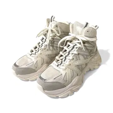FILA 휠라 통굽 스니커즈 하이컷 스니커즈 24.5cm 화이트