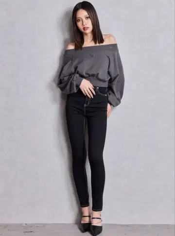 GYDA 블랙 스키니 데님