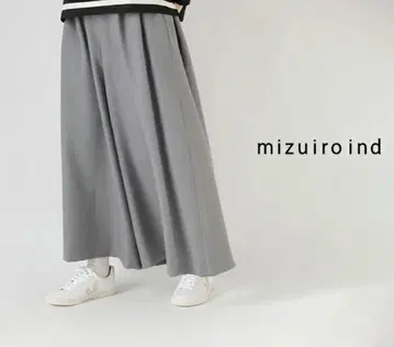 미즈이로 인드 플레어 롱 팬츠 하의 와이드 팬츠 큐롯