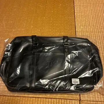 완전 미사용 고등학교 지정 블랙 가죽 TN 로고 백