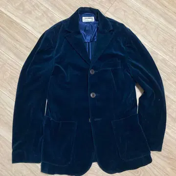 할리우드 런치마켓 네이비 벨벳 테일러드 자켓 M