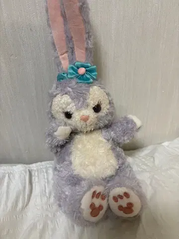 토끼 봉제 인형 보라색