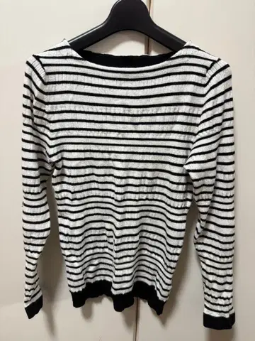 JILL STUART Endy ROBE 보더 리브 니트